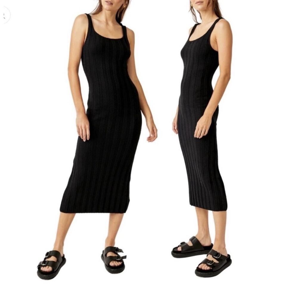 Free People Beach Santos Dress Medium M Womens Ribbed Tank Bodycon Maxi Sweater